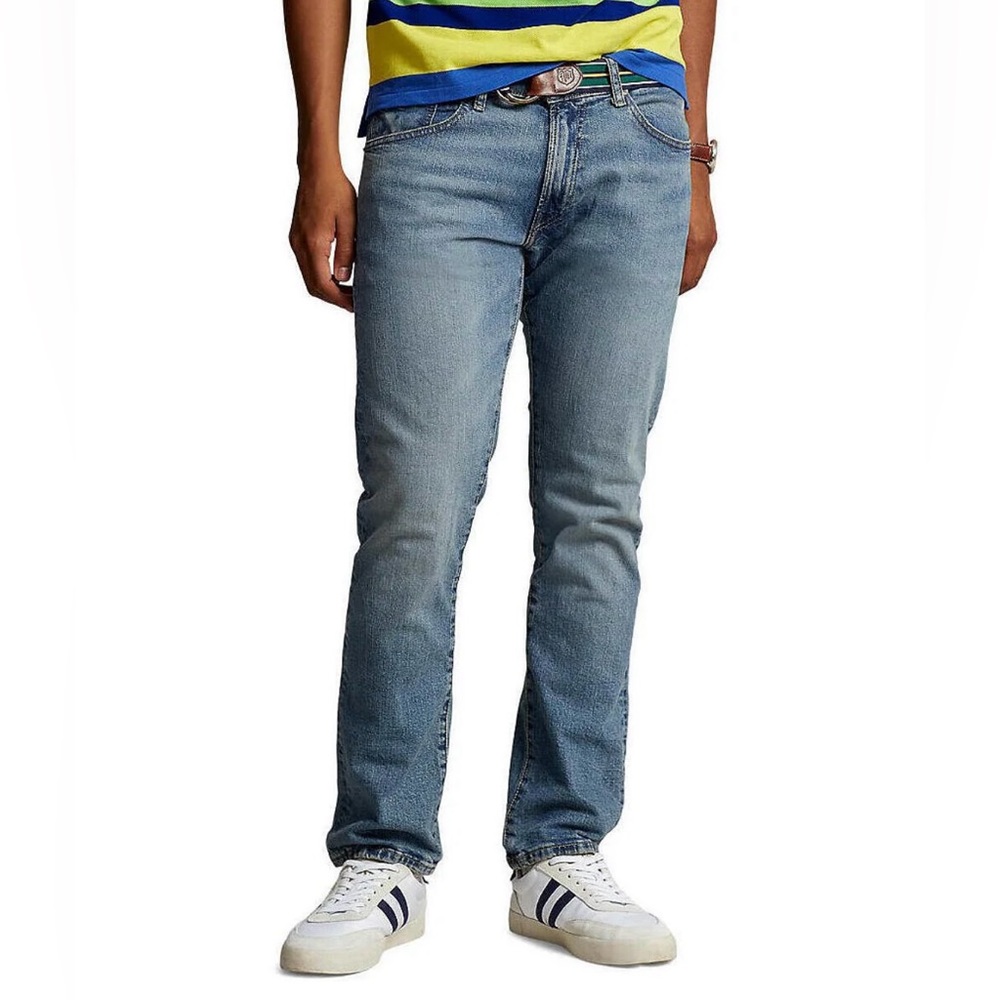 Polo Ralph Lauren,‎ men’s size 38/32 light distressed denim jeans